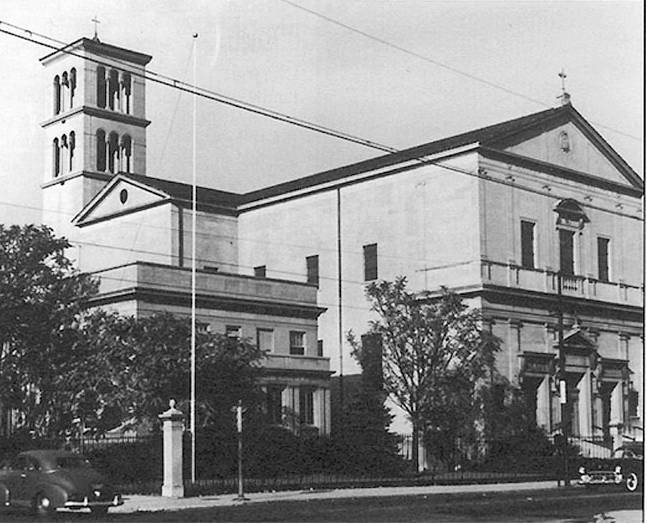 OUR LADY OF PEACE CATHOLIC CHURCH - 79TH ANDS JEFFERY - 1950s - FROM GALLAGHER.COM