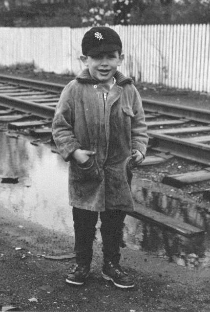 SOUTH SHORE - TAKEN APRIL 1967 - UNKNOWN BOY ALONG OLD RAIL TRACKS GOING TO SOUTH WORKS - NORTH OF 79TH NEAR COLFAX