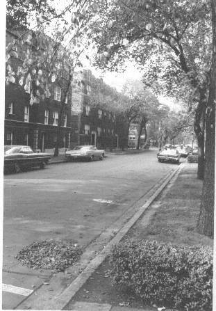 78TH STREET - LOOKING WEST FROM COLFAX - TAKEN OCT 11 1968 ON A VISIT - A JOHN CHUCKMAN PHOTO