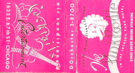 MATCHBOOK - CHICAGO - PINK POODLE - 1625 E 67TH - SOUTH SHORE'S FINEST LOUNGE