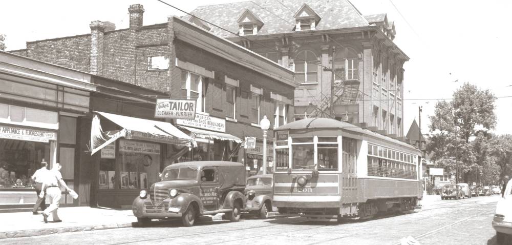 PHOTO - CHICAGO - 75TH AND COLES - LOOKING NW - MID 1940s - EDITED FROM AN IMAGE ON TROLLEYDODGER'S SITE