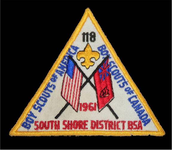 BADGE - CHICAGO - SOUTH SHORE DISTRICT - BOY SCOUTS AMERICA - AMERICA AND CANADA - 1961