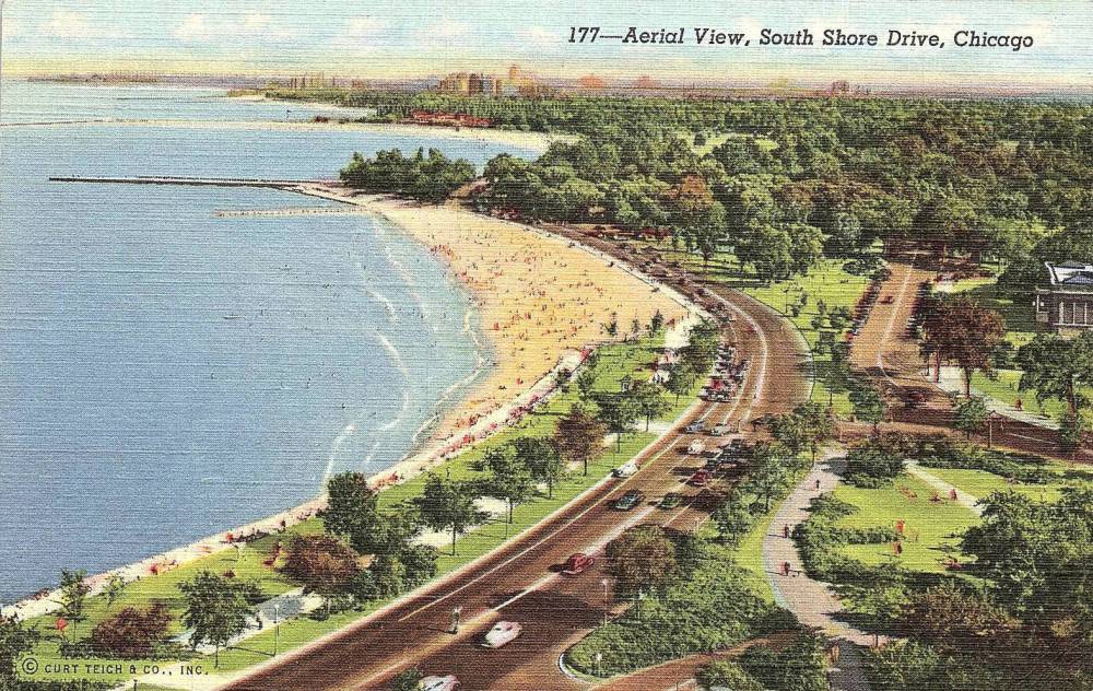 a-postcard-chicago-beach-south-shore-drive-and-56th-aerial-looking-s-towards-other-beaches-tinted-nice-version-1942